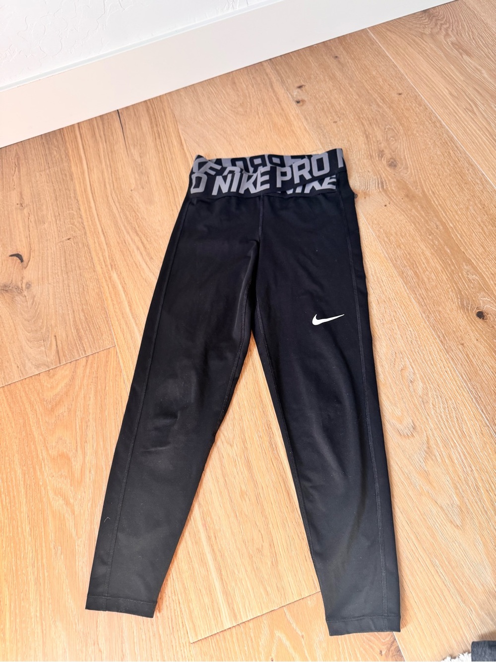 Nike Pro Black Leggings with Logo